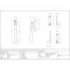 Satin Brass Night-Vent Locking Newbury Fastener