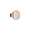 Hexagonal Cupboard Knob Satin Silver