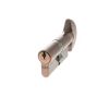 AGB Euro Profile 5 Pin Cylinder Key to Turn 30-30mm (60mm) Keyed Alike - Copper