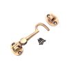 Silent Cabin Hook 3" - 75mm Antique Brass
