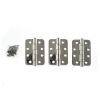 Atlantic Radius Corner Ball Bearing Hinges Grade 13 Fire Rated 4" X 3" X 3mm set of 3 - Polished Stainless Steel