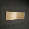 Victorian Letter Plate 300mm Satin Brass