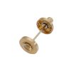 Hammered Knurlmond Thumb Turn & Release Satin Brass