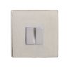 Tupai Rapido 5S Line WC Turn on 5mm Slimline Square Rose (bolt through fixing only) - Pearl Nickel
