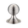 Zoo Hardware Queen Anne Ringed Knob 38mm rose dia. - Nickel