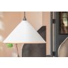 White Gloss Hockley Pendant in Teasel