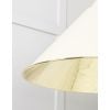 Smooth Brass Hockley Pendant in Teasel