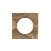Zoo Hardware Spare Frattura Lever Square Rose Pack - Antique Brass
