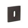 CR-T10 Dark Bronze Standard Keyway Square Rose Escutcheon - By Frelan Hardware - CR-T10DB