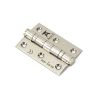 Polished Nickel 3" Ball Bearing Butt Hinge (pair) ss