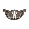 Heritage Brass Cabinet Pull Ornate Plate Design Matt Bronze Finish