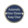 Stainless Steel Automatic Door Closer Keep Clear 75mm Satin Stainless Steel - By Frelan Hardware - JS111SSS