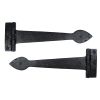 Black Smooth 12" Cast T Hinge (pair)
