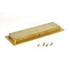 Polished Brass 175mm Plain Rectangular Pull