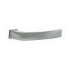 Forme Crystal Lever Door Handle on Concealed Square Rose - Satin Chrome (Pair)