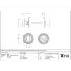 Matt Black Round Thumbturn Set (Beehive)