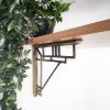 Art Deco Shelf Bracket Matt Antique (Sold in Pairs)