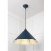 Smooth Brass Hockley Pendant in Dusk