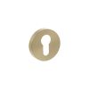 Senza Pari Euro Escutcheons on Minimal Round Rose - Satin Brass (Pair)