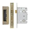 Zoo Hardware Bathroom Lock 2.5" - 57mm c/c - Antique Brass