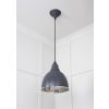 Smooth Nickel Brindley Pendant in Slate