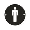 Zoo Hardware Sex Symbol - Male - 76mm dia - Black