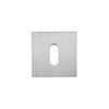 Oro & Oro Key Escutcheons on Square Rose - Satin Chrome (Pair)