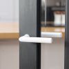Tupai Rapido Covela Lever Door Handle on Concealed Round Rose - White (Pair)