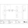 External Beeswax Monkeytail Slimline Lever Espag. Lock Set - RH