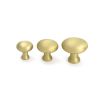 Satin Brass Moore Cabinet Knob - 32mm
