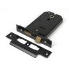 Black 5" Horizontal 3 Lever Sash Lock