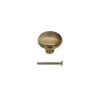 Mushroom 38mm Cupboard Knob Antique Brass