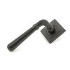 Aged Bronze Hammered Newbury Lever on Rose Set (Square) - Unsprung