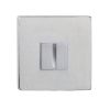 Tupai Rapido 5S Line WC Turn on 5mm Slimline Square Rose (bolt through fixing only) - Satin Chrome