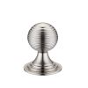 Zoo Hardware Queen Anne Ringed Knob 32mm rose dia. - Nickel