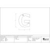 Aged Bronze Letter G