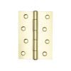 Steel Plain Bearing Butt Hinges 102x76x2mm Electro Brassed - By Frelan Hardware - J1838-FEB