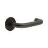CR-106 Dark Bronze Fixed Dead Round Rose Door Handle - By Frelan Hardware - CR-106A3DB
