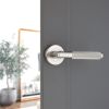 Connaught Lever on Rose Satin Nickel
