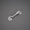 Silent Cabin Hook 4" - 100mm Satin Chrome