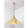 Hammered Brass Hockley Pendant
