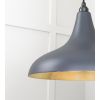 Smooth Brass Frankley Pendant in Slate