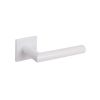 Tupai Rapido 5S Covela Lever Door Handle on 5mm Slimline Square Rose - White (Pair)