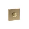 STATUS WC Turn and Release on S4 Square Rose - Satin Brass