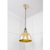 Hammered Brass Brindley Pendant