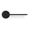Valli Carmen Lever on Round Rosette - Matt Black PVD