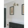 Smooth Nickel Brindley Wall Light in Tump