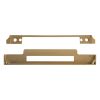 Atlantic DIN Rebate Kit for Euro Profile, Bathroom Lock, Latch, Euro Deadlock - Satin Brass