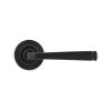 Aged Bronze Avon Round Lever on Rose Set (Beehive) - Unsprung