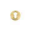 Zoo Hardware Euro profile escutcheon - Favo Satin Brass